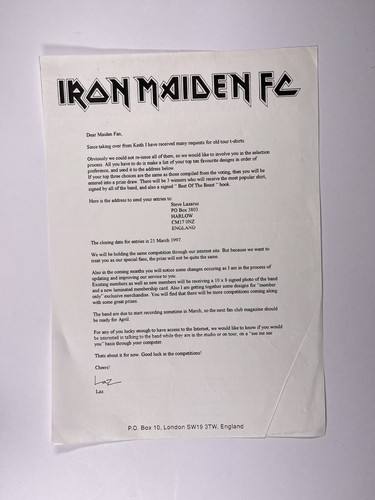 Iron maiden fanclub brief - iron, fanclub-brief