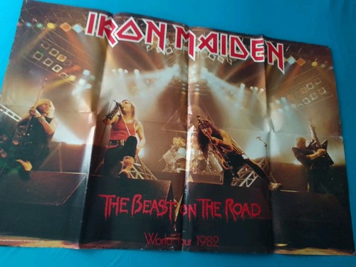 Iron maiden tour poster - maiden, 1982